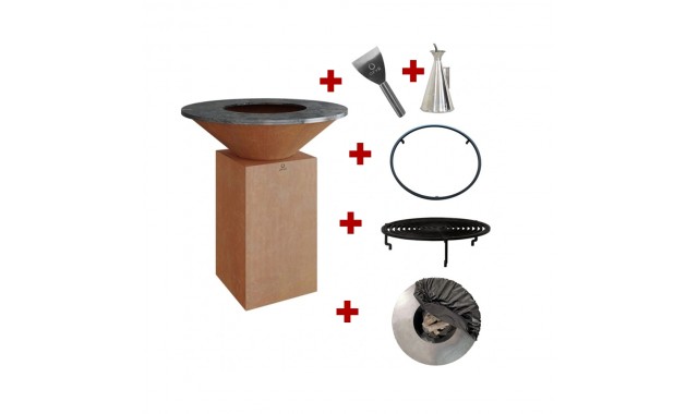 PROMO Plita foc lemne Classic 85 Corten Ofyr
