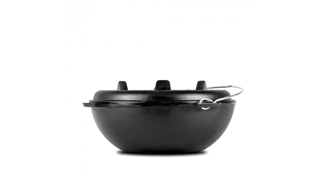 Cast iron cauldron with round bottom Kazan 8 liters Petromax