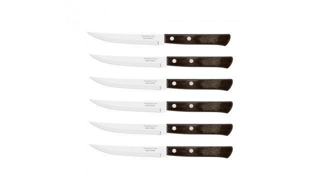 Set 6 cutite steak-pizza Tramontina Churrasco Set 6 cutite steak-pizza Tramontina Churrasco