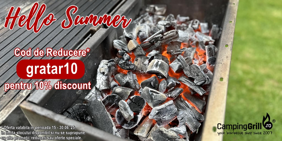 Promotie cu cod reducere gratar10