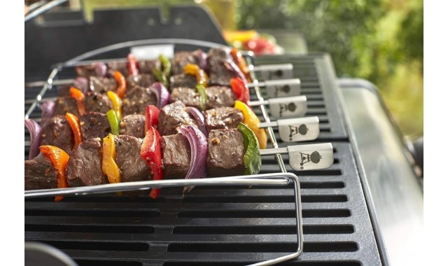 Weber skewer set with support