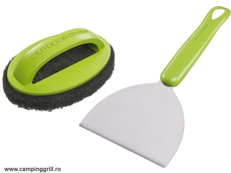 Stainless steel cleaning set