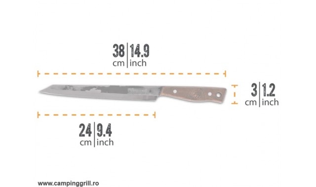 Cutit de feliat 24 cm Petromax, Made in Germany, Solingen