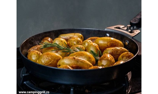 Carbon steel pan with lid and handle Outdoorchef Ø 28 cm