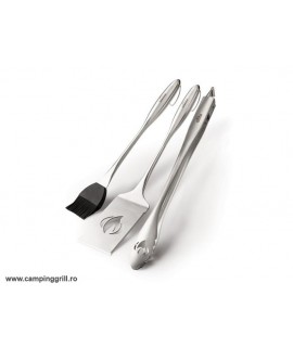Stainless steel grill tool set 