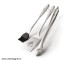 Stainless steel grill tool set 