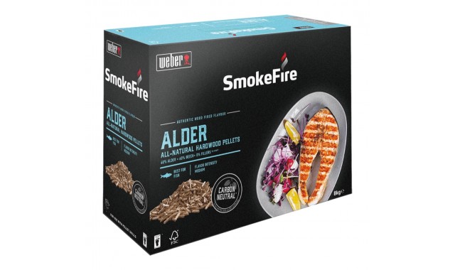 Alder pellets smokefire weber 8 kg