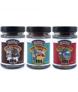 Pack of 3 Big Mike Seasonings WILD, BEEF, FISH Don Marco's BBQ