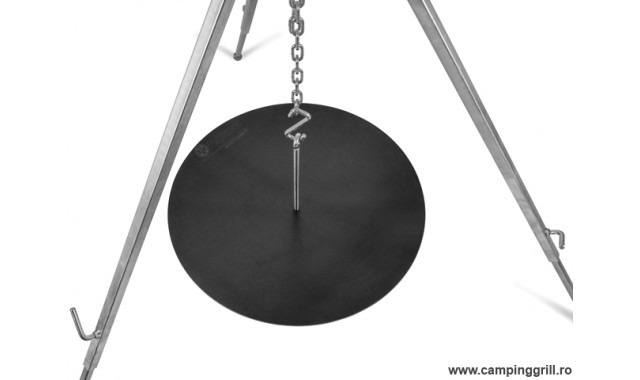 Hanging firebowl with cooking tripod