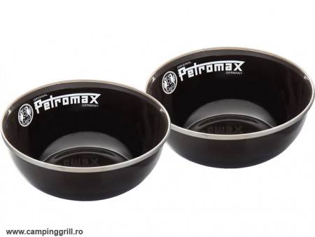 Petromax enamel bowls set black