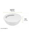 Petromax enamel bowls set white