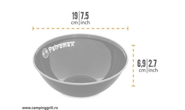 Petromax bowls set 1 litre black