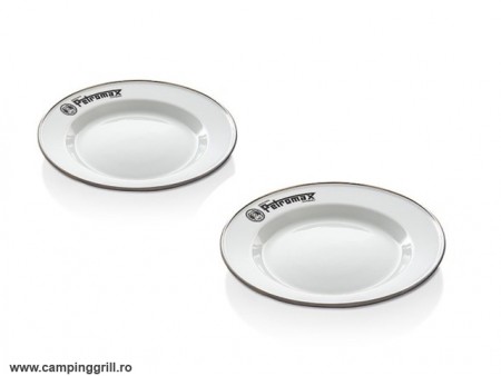 Petromax enamel plates set white