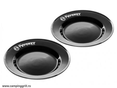 Petromax enamel plates set black
