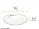 Petromax enamel plates set white 18 cm