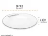 Petromax enamel plates set white 26 cm