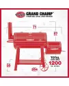 Grand Champ XD Char-Griller charcoal smoker