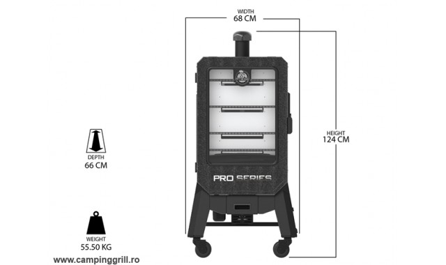 Afumatoare verticala cu peleti Pit Boss Pro V4P WiFi