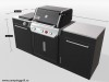 Compact outdoor kitchen BBQ Kitchen for Weber Genesis 300 grill