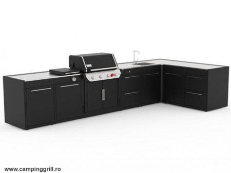 X-Large outdoor kitchen BBQ Kitchen for Weber Genesis 400 grill