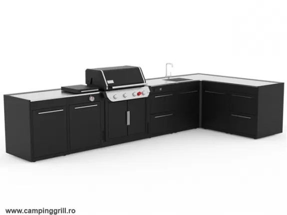 Bucatarie exterioara X-Large BBQ Kitchen pentru gratar Weber Genesis 400 