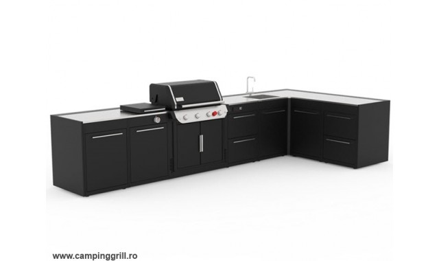 Bucatarie exterioara X-Large BBQ Kitchen pentru gratar Weber Genesis 400 