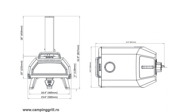 Gas pizza oven OONI Karu 16 MultiFuel WOOD – CHARCOAL – GAS