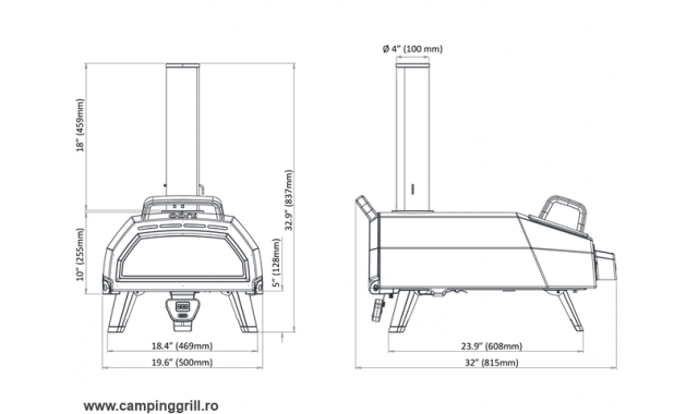 Pizza oven OONI Karu 16 WOOD – CHARCOAL