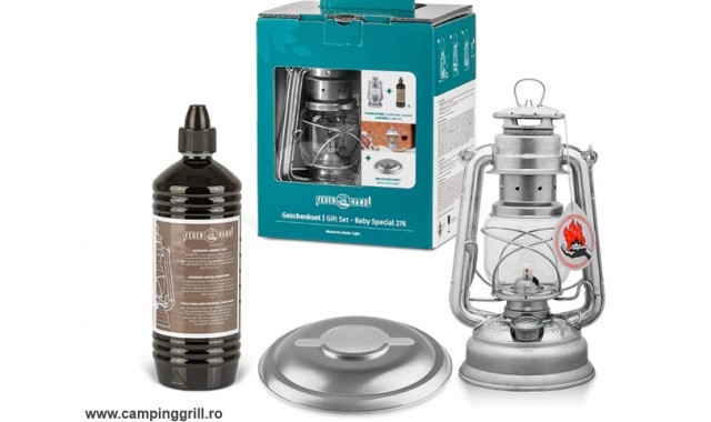 Limited Edition gift set Feuerhand Lantern zinc with reflector