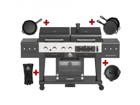 Hybrid grill charcoal gas electrical smoker Pit Boss Memphis ULTIMATE 2.0 special offer