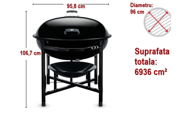 Gratar carbuni Weber Ranch Kettle 96 cm