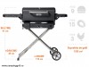 Charcoal foldable grill with stand Masterbuilt