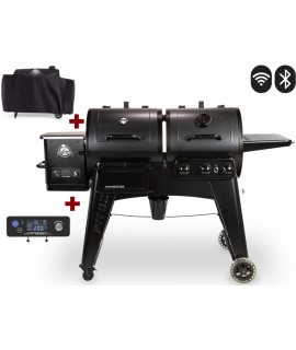 Gratar COMBO grill gaz smoker peleti Pit Boss Navigator 1230 cu husa si comanda WIFI