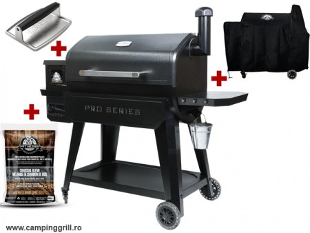 Pit Boss Smoker Pro 1600 WiFi with cover, gourmet press and pellets