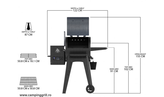 Pellet smoker Pit Boss Navigator 550 