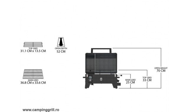 Portable pellet grill Pit Boss Navigator 150 