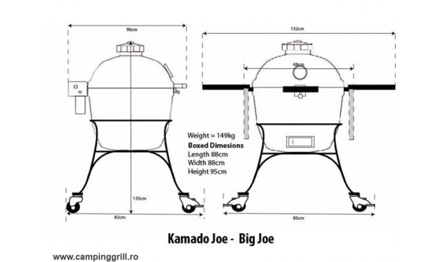 Kamado Joe Big Joe II Charcoal Ceramic Grill