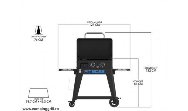 Plancha grill Pit Boss with 2 gas burners