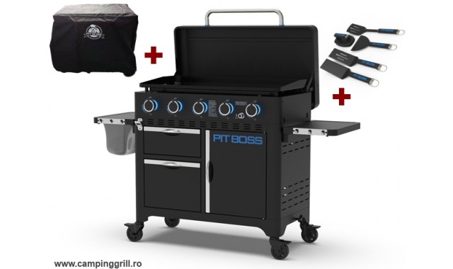 Ultimate plancha Pit Boss grill with 5 gas burners