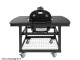 Smoker Primo Oval Junior in cart with tables 