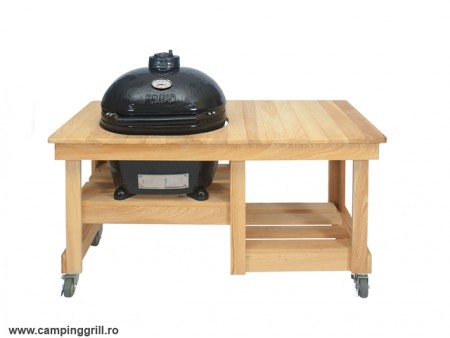 Ceramic Grill Primo Large in wood table