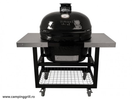Ceramic smoker Primo XL with stainless steel table