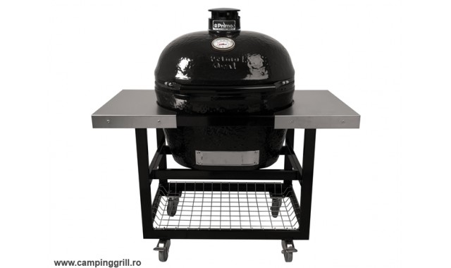 Ceramic smoker Primo XL with stainless steel table