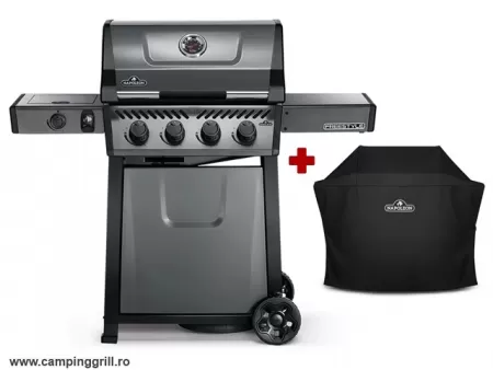 Gas grill Freestyle 425 with side burner and cover