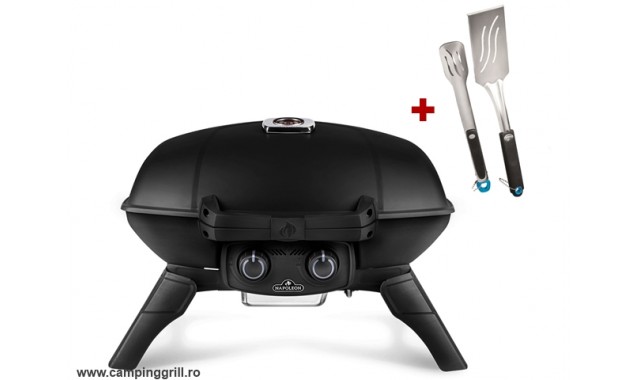 Gasgrill Napoleon TravelQ 285 with grilling tools