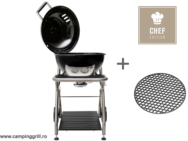 Gasgrill ASCONA CHEF EDITION Black with cast grate