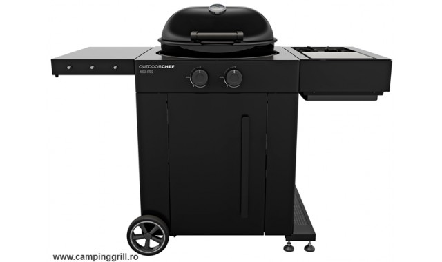 Gratar Gaz AROSA 570G EVO BLACK cu statie infrarosu si zona cooking