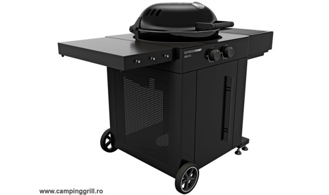 Gratar Gaz AROSA 570G EVO BLACK cu statie infrarosu si zona cooking