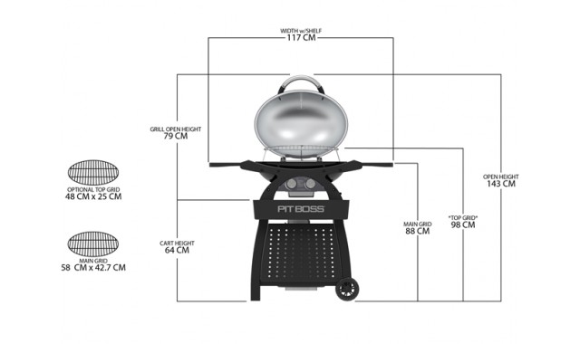 Gas grill Pit Boss Sportsman 2 with stand SPECIAL OFFER