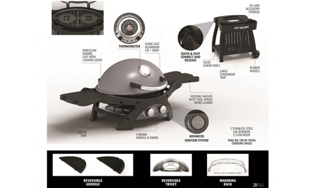 Gas grill Pit Boss Sportsman 2 with stand SPECIAL OFFER